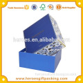 Trade Assurance Custom Chinese Style Blue and White Porcelain Square Paper Box Packaging